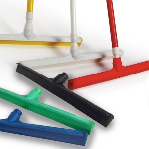914195-7 Tough Guy 10-1/2W Straight Silicone Bench Squeegee Without  Handle, Black/Red
