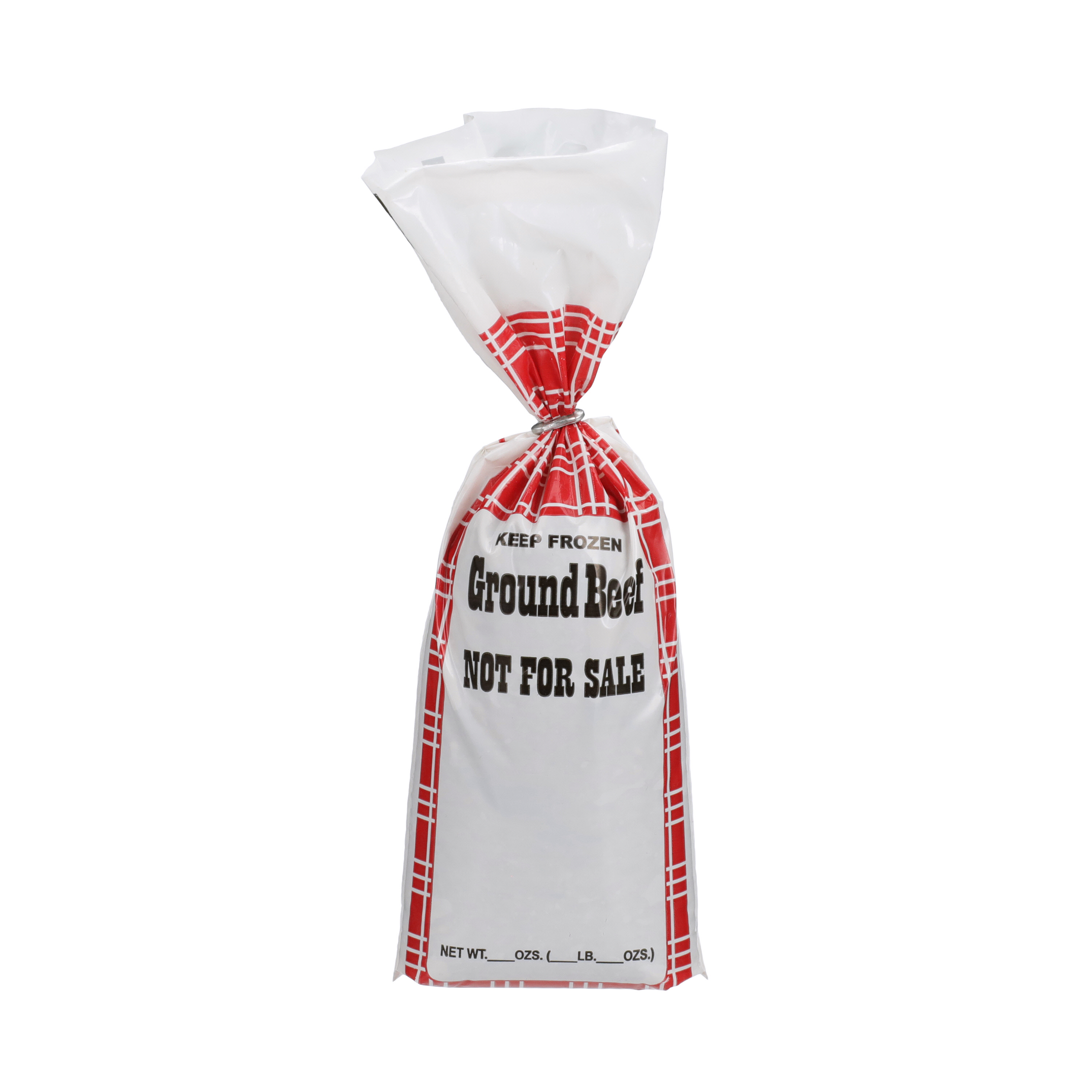 1 lb Ground Beef White Poly Meat Bags Not for Sale 1000 Count.